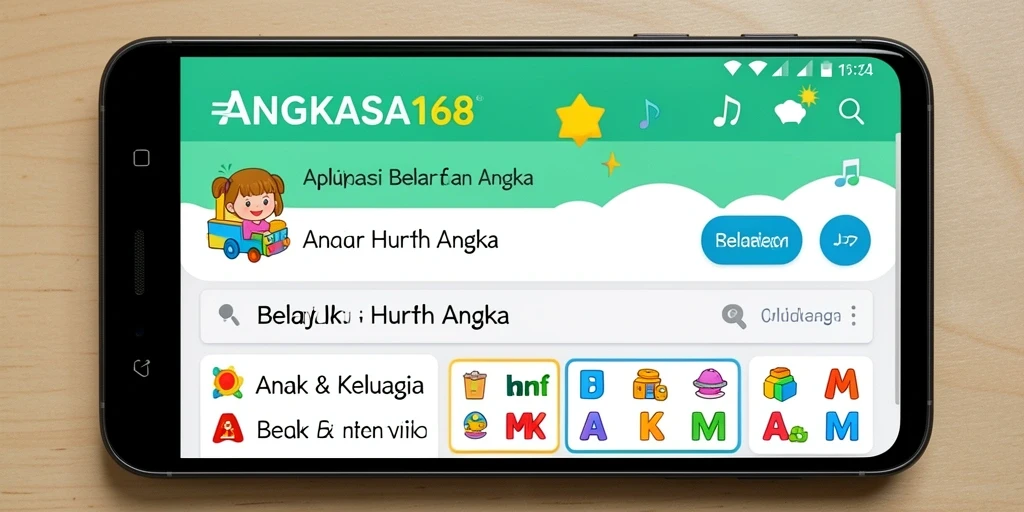 Tampilan antarmuka aplikasiyang menarik dan edukatif.