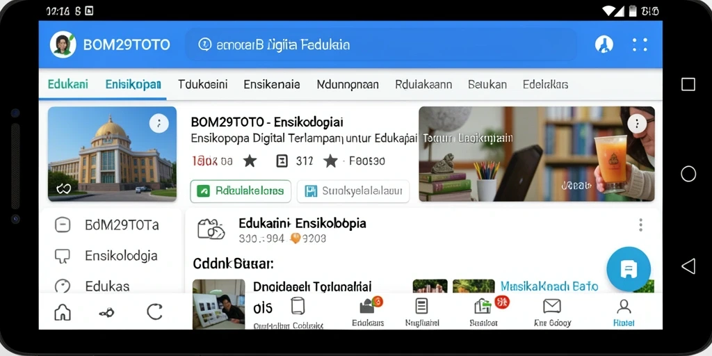 Tampilan antarmuka aplikasi BOM29TOTO yang informatif dan interaktif.