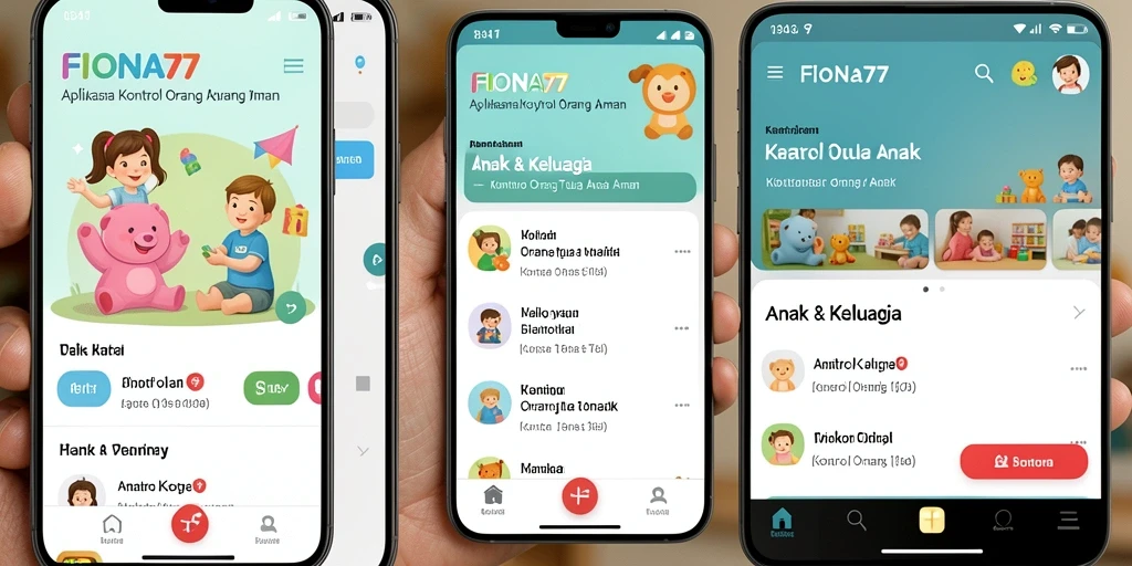 Antarmuka pengguna FIONA77 yang sederhana dan efektif untuk kontrol orang tua.