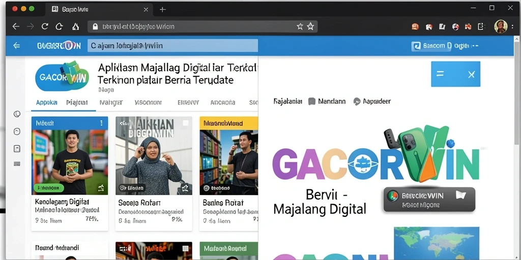 Antarmuka GACORWIN yang menarik dan informatif.