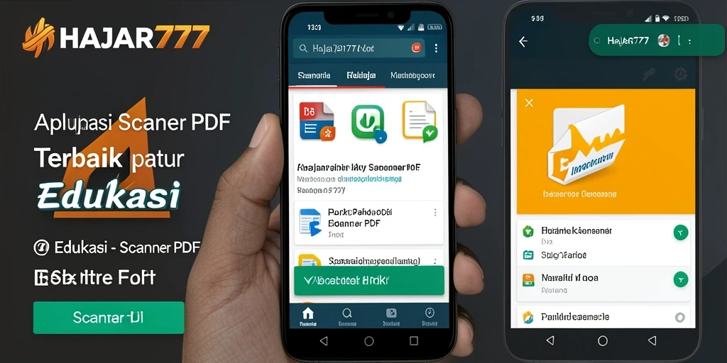 Tampilan antarmuka aplikasi Scanner PDF HAJAR777 yang sederhana dan fungsional.