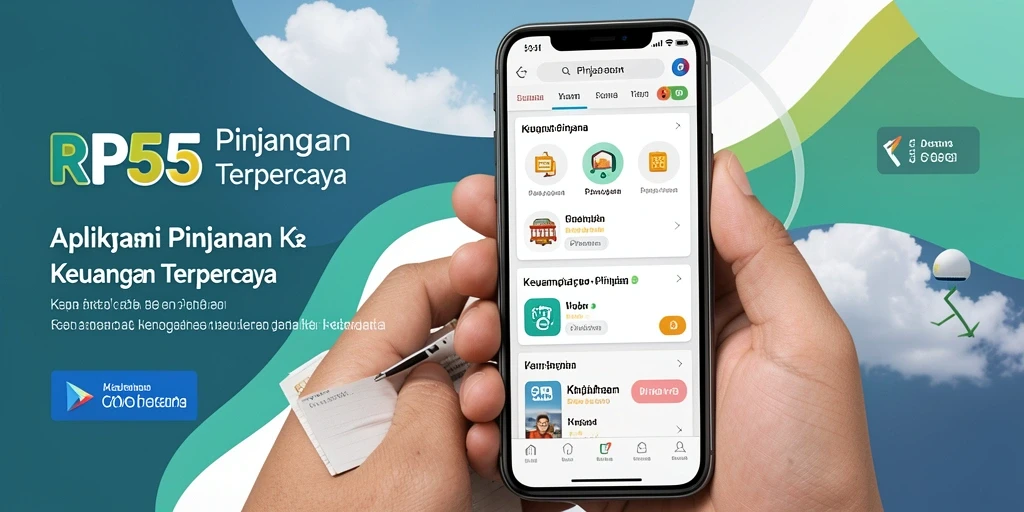Antarmuka pengguna RP55 yang sederhana dan intuitif.