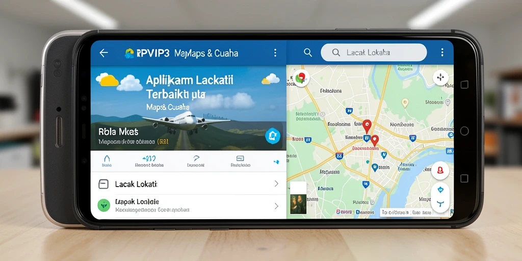 Tampilan antarmuka aplikasi RPVIP3 untuk lacak lokasi yang mudah dipahami.