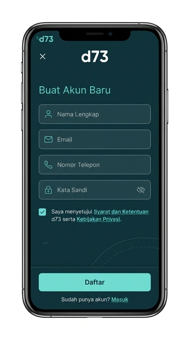 Buat Akun d73 Sekarang untuk Pengguna Android Indonesia