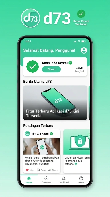 Halaman Resmi d73 untuk Pengguna Android Indonesia